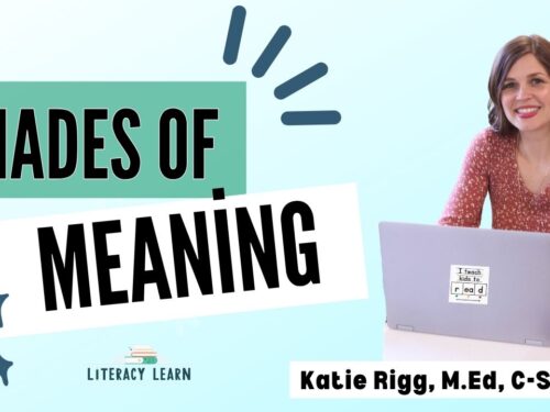Graphic titled, "Shades of Meaning."