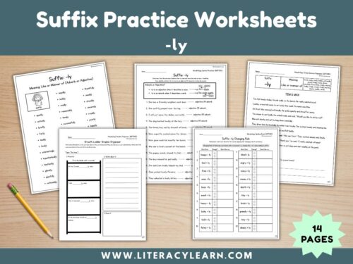 Suffix Practice Worksheets: -ly