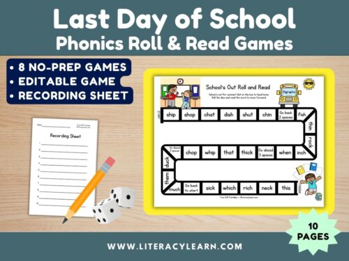 Cover showing the last day of school game.