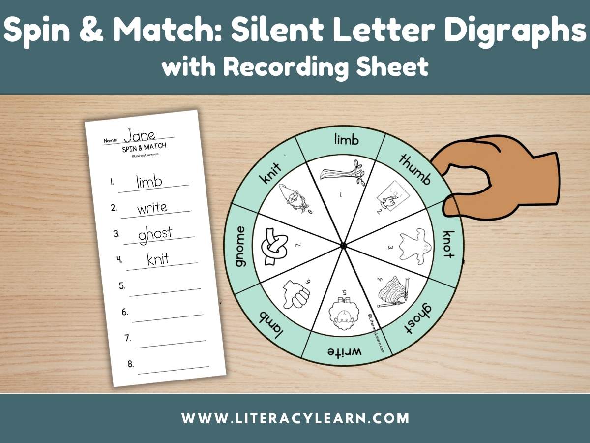 Spin & Match Wheel: Silent Letter Digraphs - Literacy Learn Unlimited