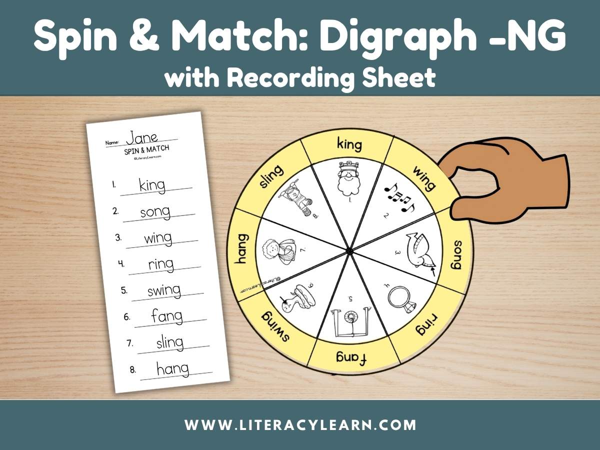 Spin & Match Wheel: Digraph -NG - Literacy Learn Unlimited