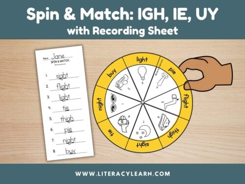 Spin & Match Wheel: IGH, IE, UY (Long I)