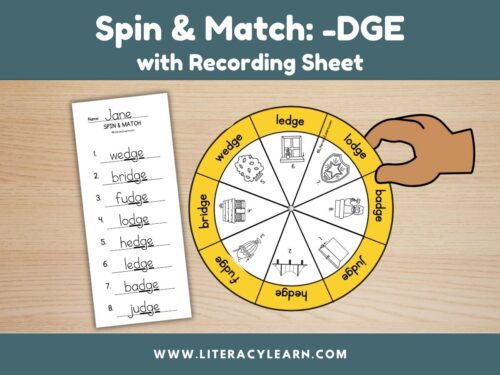 Spin & Match Wheel: DGE