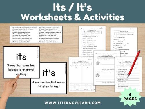 Its/It's Worksheets and Activities