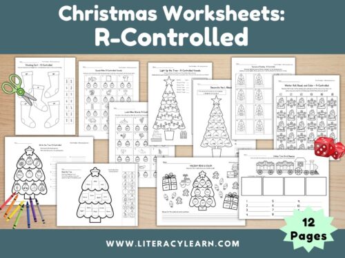 Christmas R-Controlled Worksheets