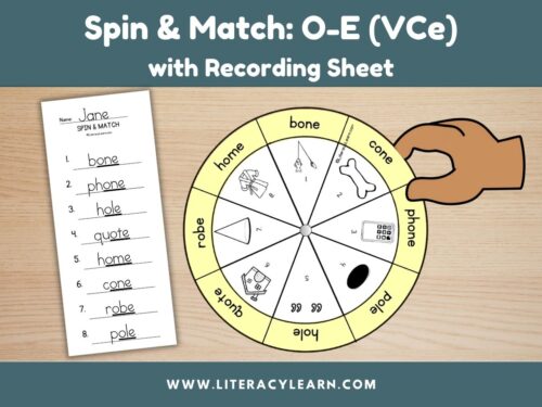 Spin & Match Wheel: O-E (VCe)